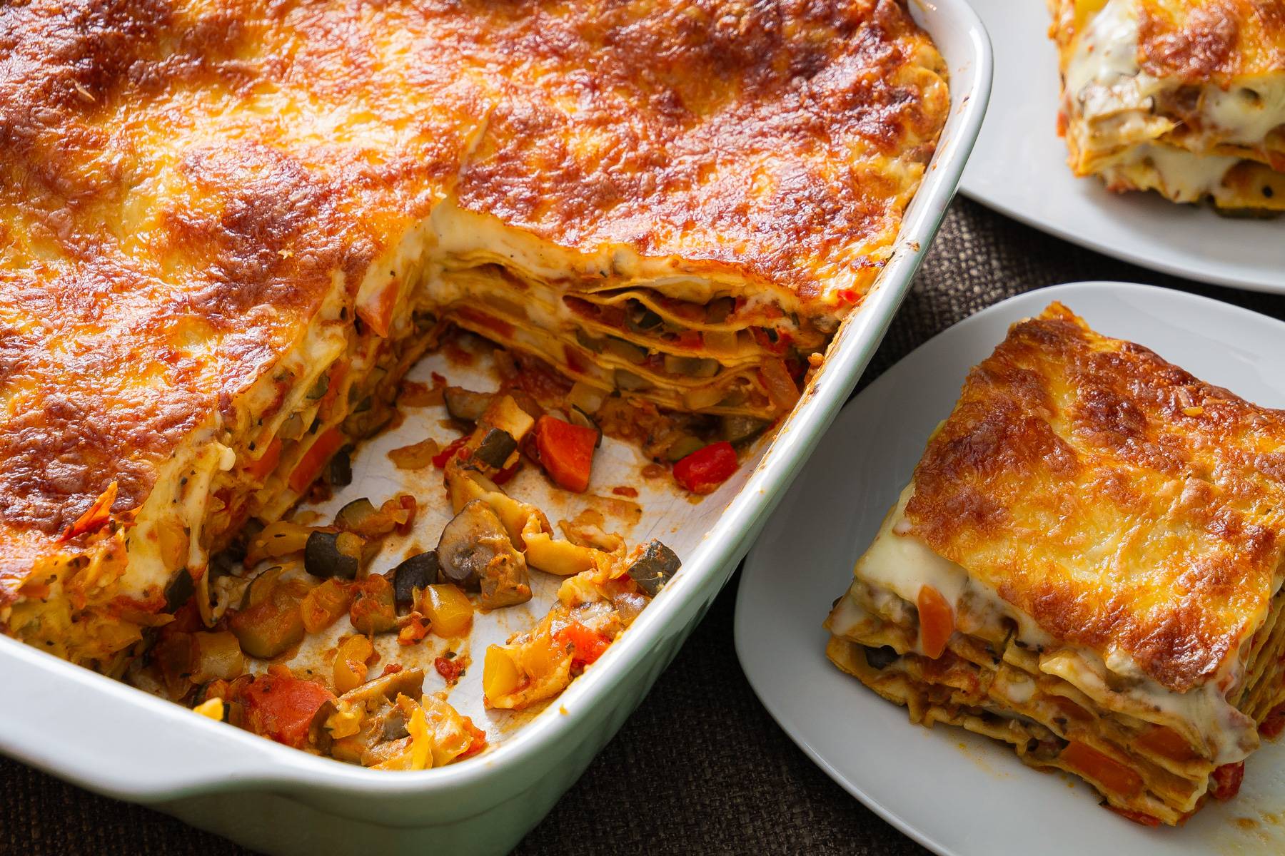 gemüselasagne mit bechamelsauce