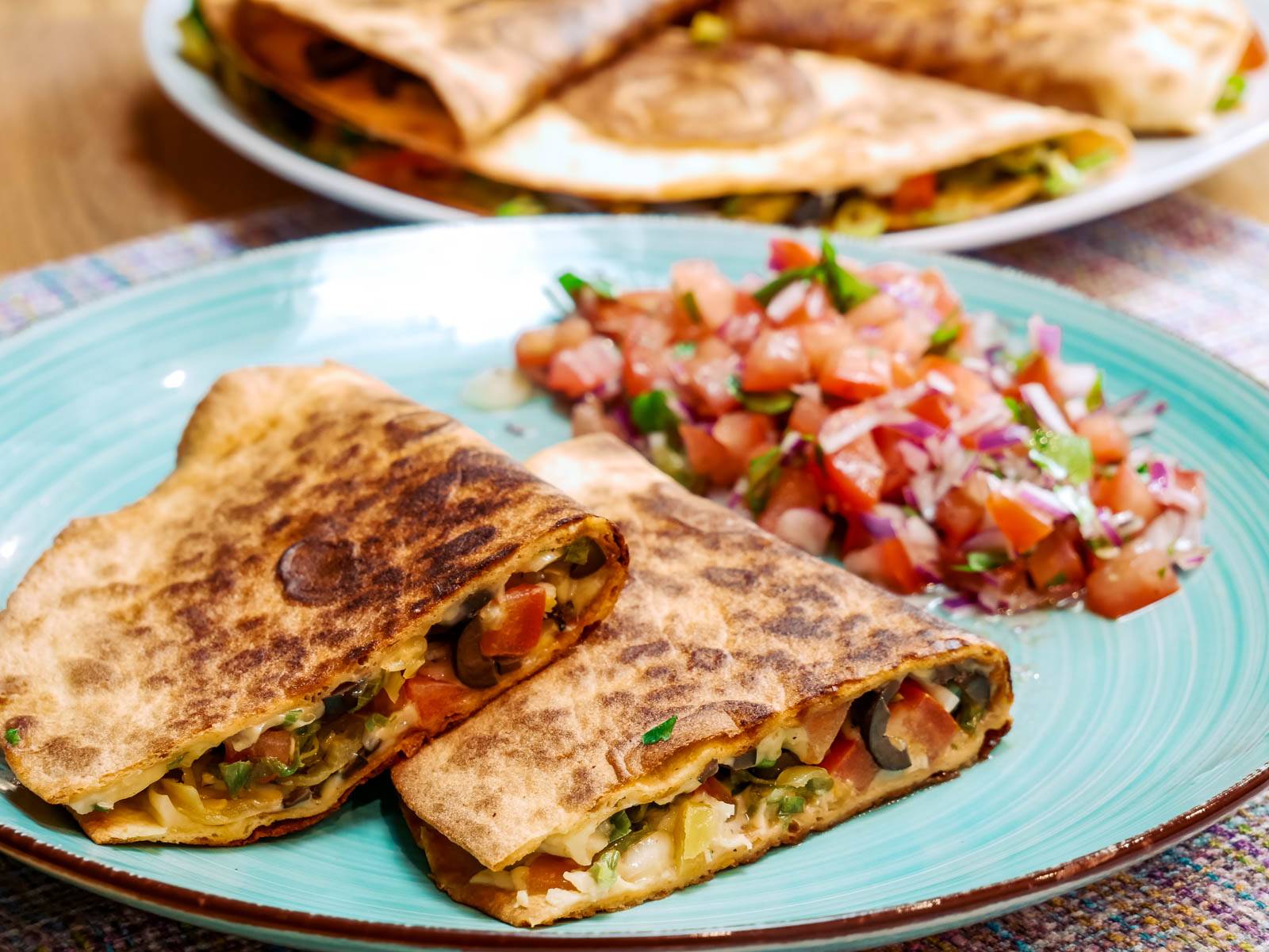 Quesadillas mit Tomatensalsa quesadillas rezept