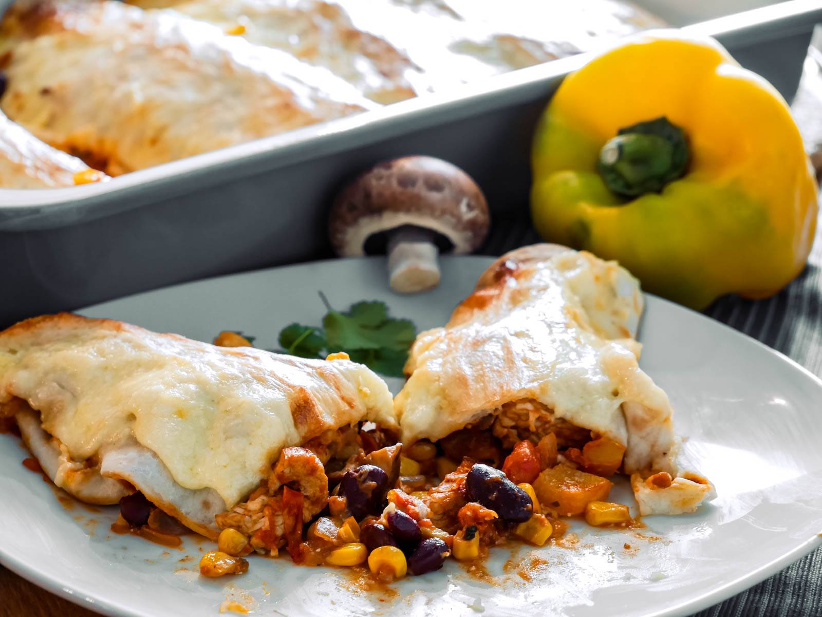 mexikanische tortilla lasagne