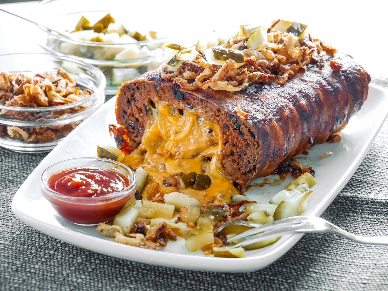 Cheeseburger Braten cheeseburger hackbraten