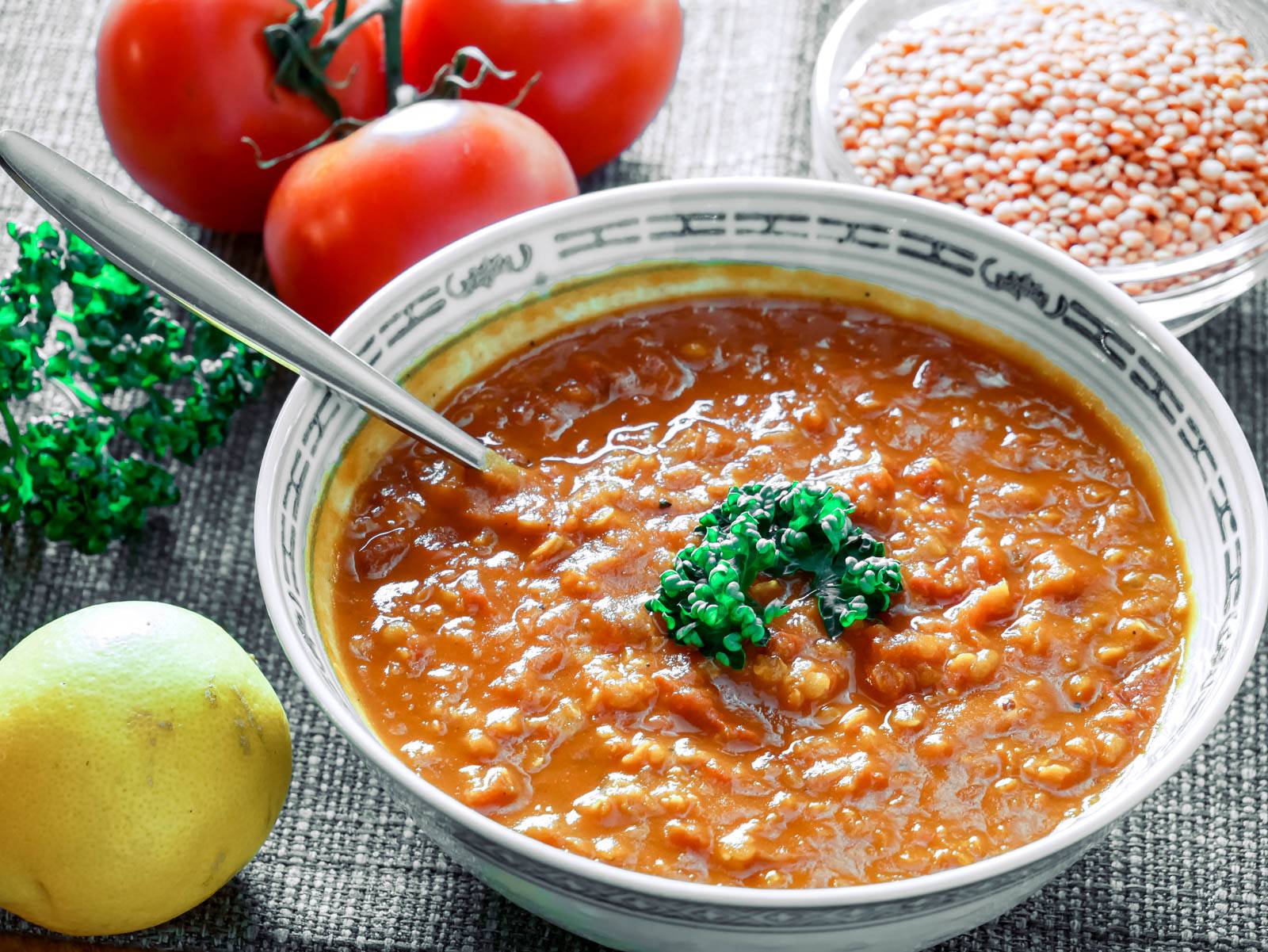 rote indische linsensuppe