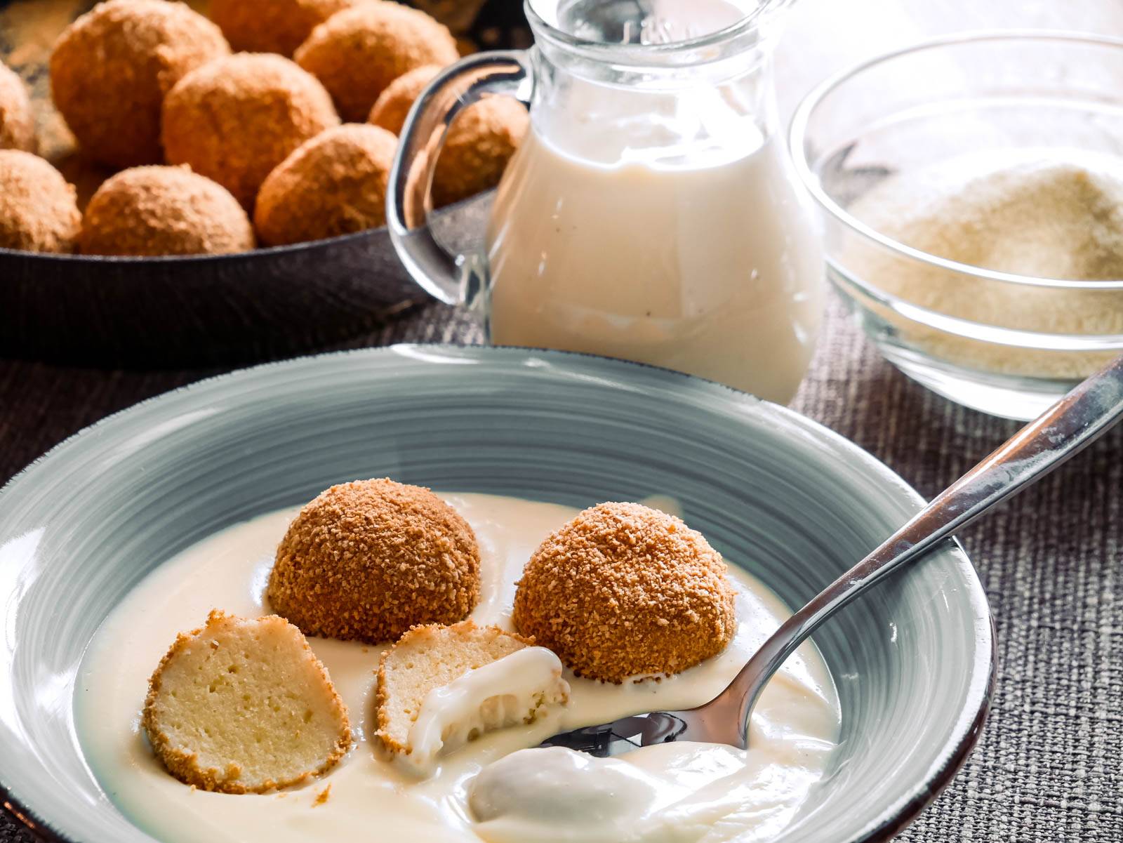 topfenknödel mit vanillesoße