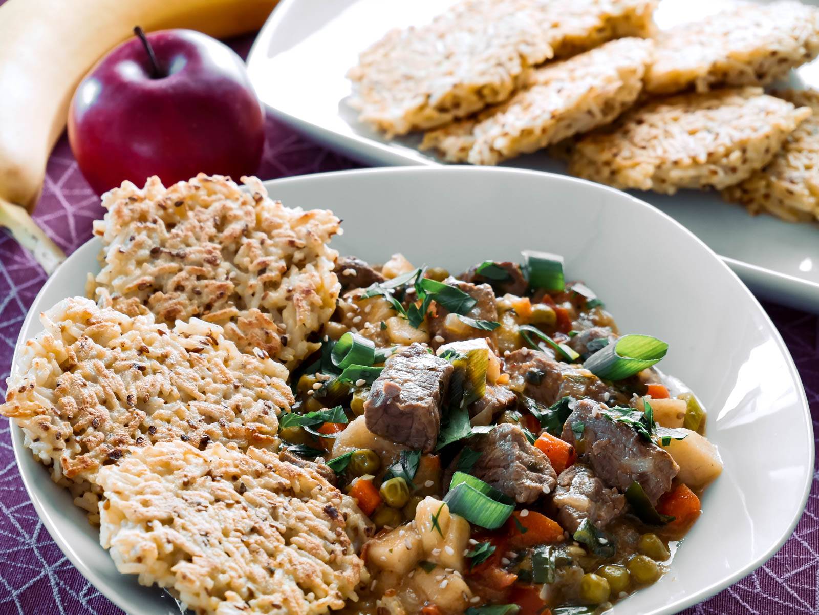 spitzkohl mit hackfleisch und reis