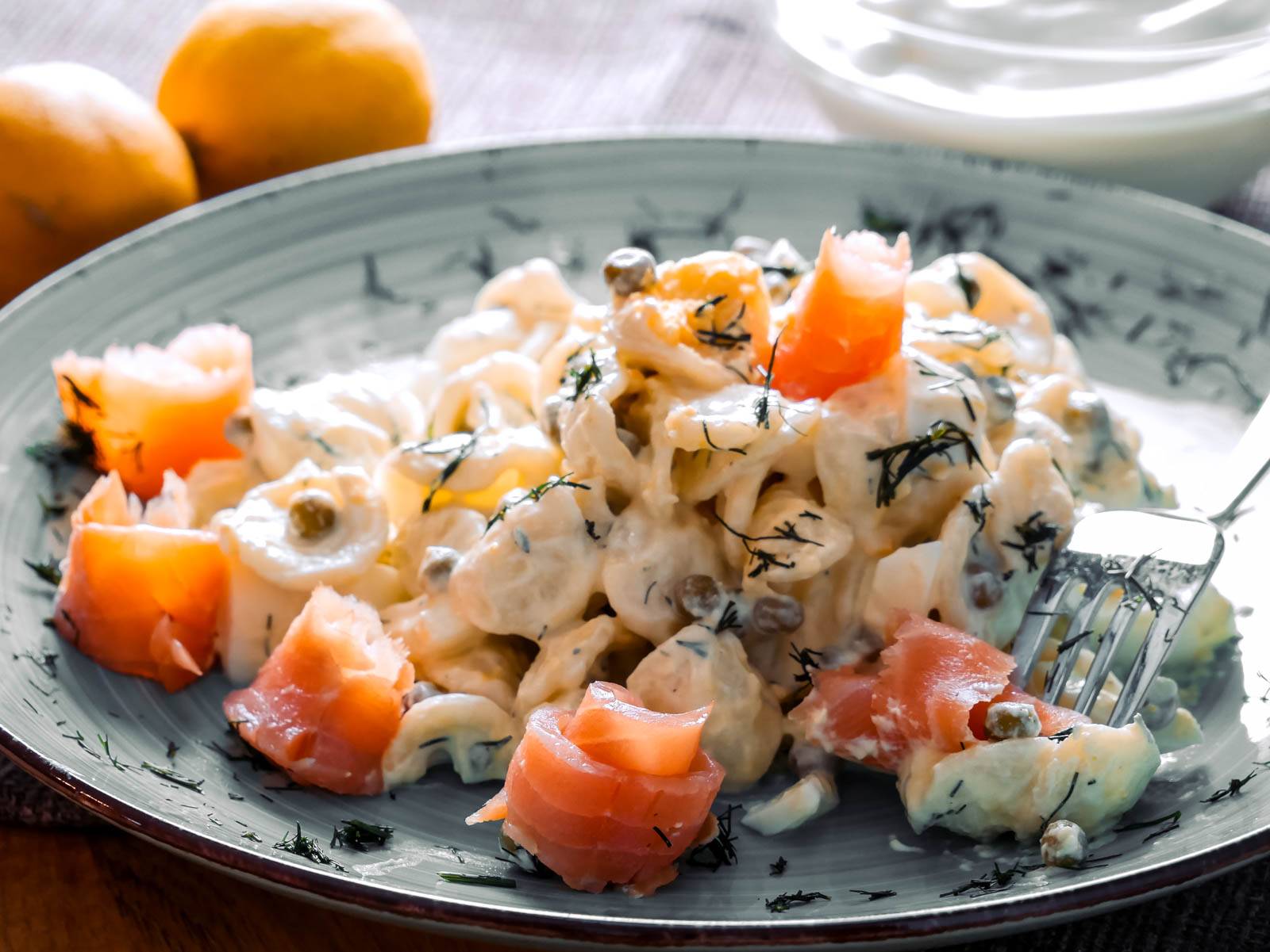 tagliatelle mit lachs-sahne-soße
